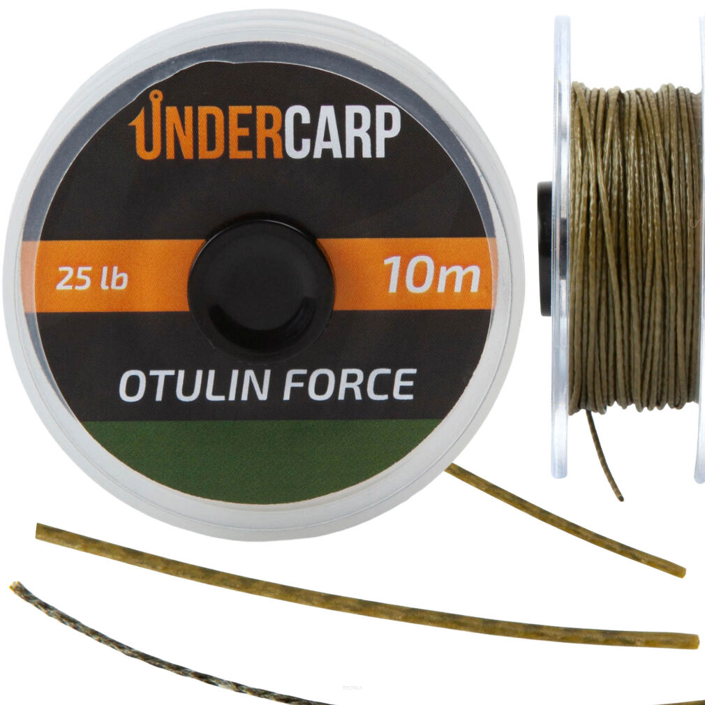 Plecionka Przyponowa W Otulinie Under Carp 10m 25lb Otulin Force - Zielona