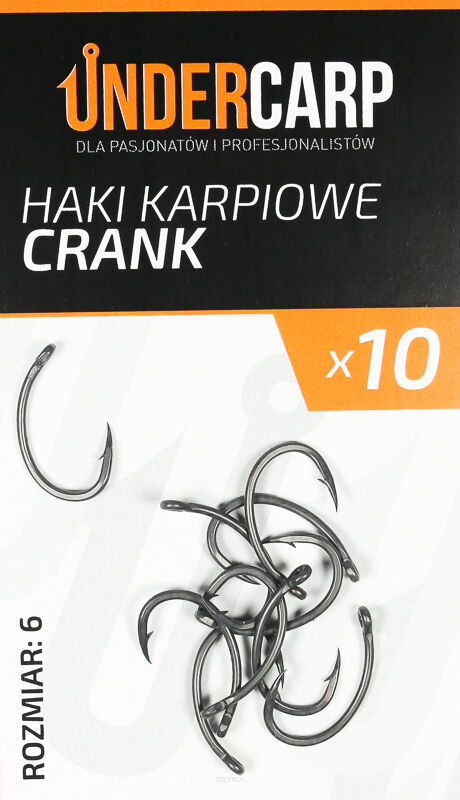 Teflonowe haki karpiowe CRANK 6