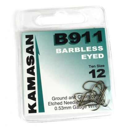 Haczyki Kamasan B911 Eyed Barbless rozmiar 12