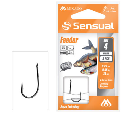 Przypony wiązane Mikado Sensual Feeder9109 #10BN 70cm