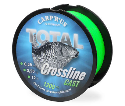Żyłka Carp'R'Us - TOTAL CROSSLINE CAST GREEN 0,28mm - 1200m - 5,5kg/12lb