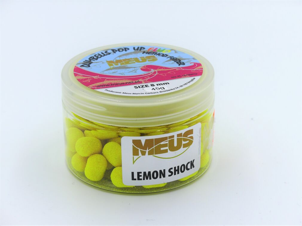 Dumbells Meus Pop Up Method Feeder Fluo 8mm - Lemon Shock 