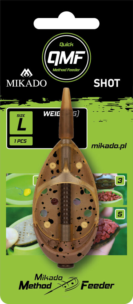 Koszyk do metody Mikado Method Feeder Shot Q.M.F L - 60g 1szt