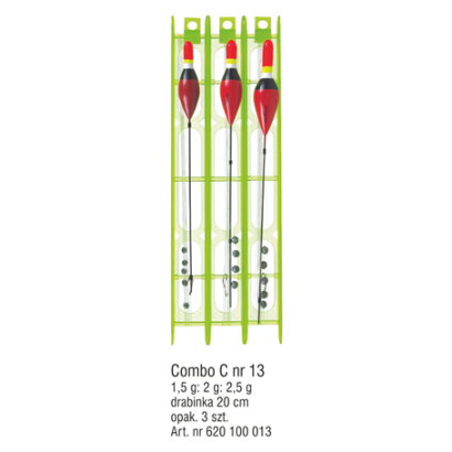 Zestaw spławikowy Konger COMBO - #13, 3szt.