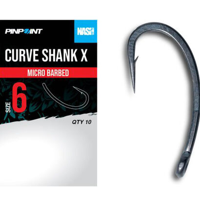 Haczyki Nash Curve Shank X Barbed - 4