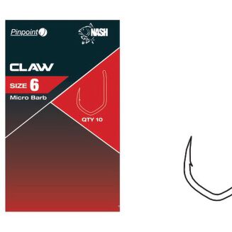 Bezzadziorowe Haczyki Karpiowe Nash Claw 8 Barbless - 2