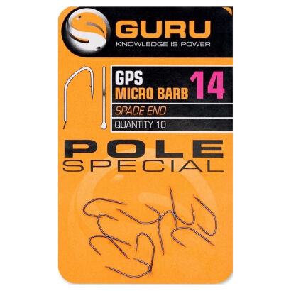 Haczyki Guru GPS Micro Barb Spade End Pole Special - 20
