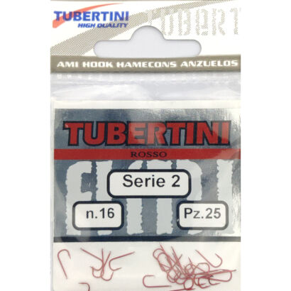 Haczyki Tubertini Serie 2 Red Barbed - 19 (25 szt.)