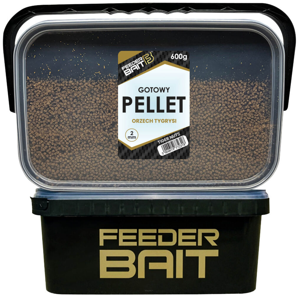 Gotowy Pellet Feeder Bait Orzech Tygrysi 2mm 600g W Wiaderku