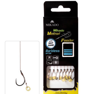 Przypony Mikado Mf Z Gumką Bezzadziorowe Mf138 - 4/0.16mm/10cm - 2