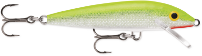 Rapala Original Floater F07 7cm 4g Silver Fluorescent Chartreuse wobler
