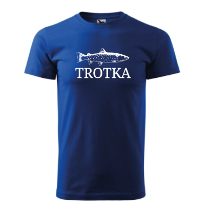Koszulka męska z logo Trotka (t-shirt) - Niebieska , roz. XXXL