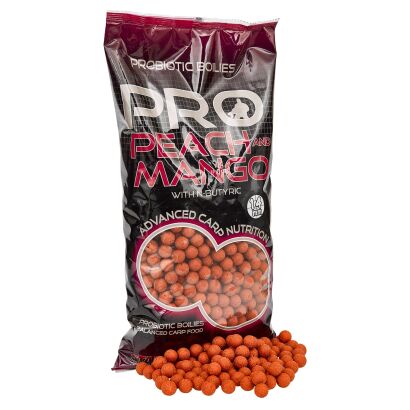 KULKI PROTEINOWE STARBAITS BOILIES PROBIOTIC PEACH & MANGO 14MM. 39337