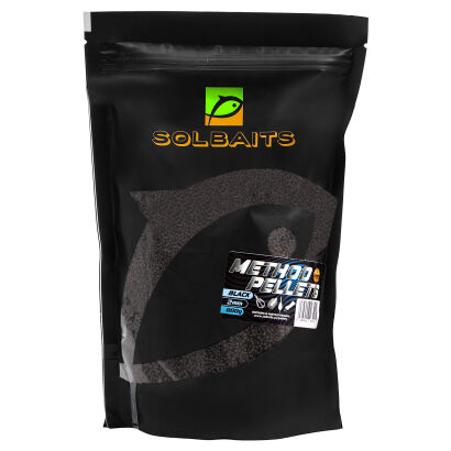 Pellet Solbaits Method Black 2mm 800g