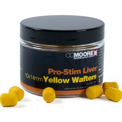 Kulki CC Moore Pro-Stim Liver Yellow Dumbell Wafters 10x14mm