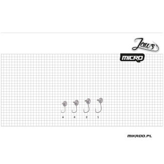 Główki Jigowe Mikado Jaws Micro 2g 2 Bn - 4