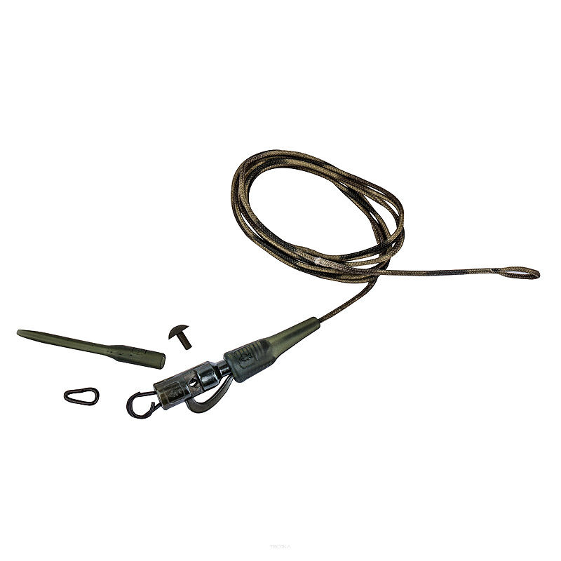Bezpieczny Klips Prologic Safety Clip Quick Change Swivel Hollow Leader 80cm/45lbs
