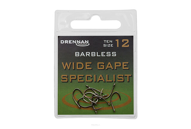 Haczyki do metody Drennan Barbless - Wide Gape Specialist #10