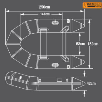 Ponton Fox Eos 250 Boat Slat Floor - 2