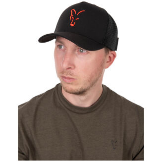 Czapka Fox Collection Trucker Cap - Black/ Orange - 5