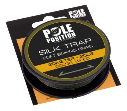 Pole Position Silk Trap Sinking Braid Weed 20lb 20m