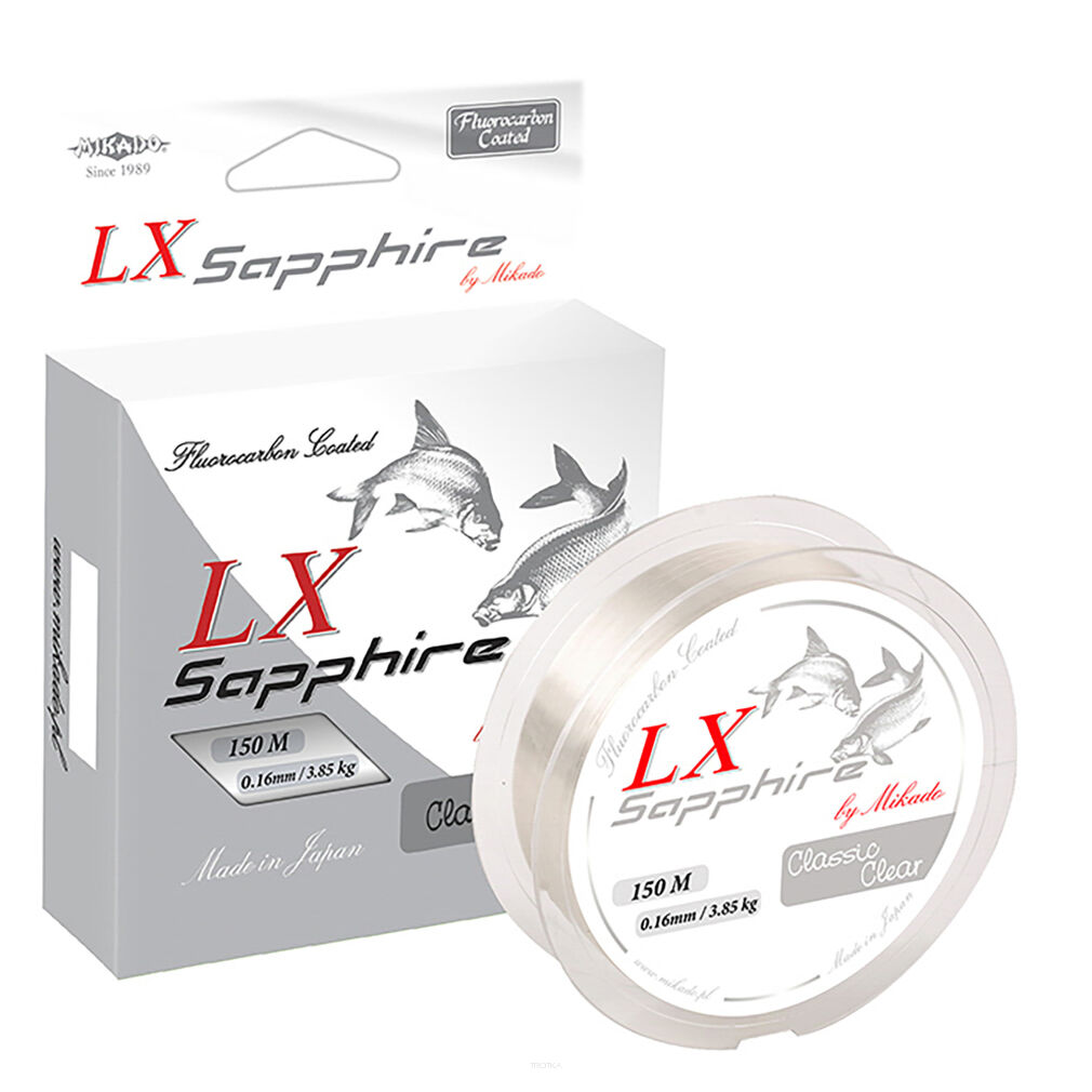 Żyłka Mikado Lx Sapphire Classic Clear 0.08mm/1.08kg/50m