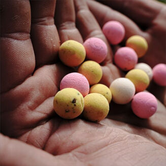 Kulki Munch Baits Washed Pop Ups Cream seed 18mm - 3