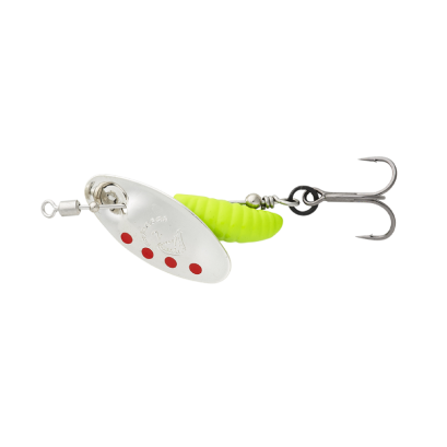 Savage Gear Grub Spinner 0 2.2g S Silver Red Lime obrotówka