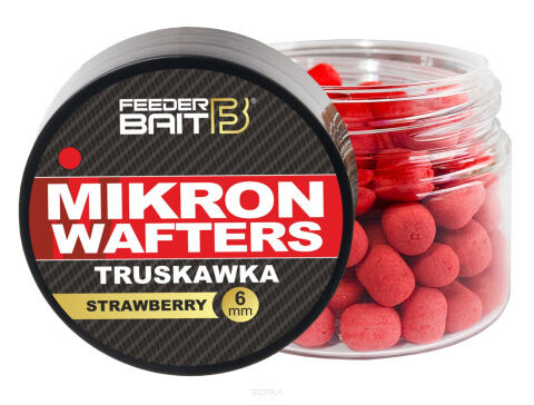 Przynęty do metody Feeder Bait Dumbells Mikron Wafters Truskawka 6mm