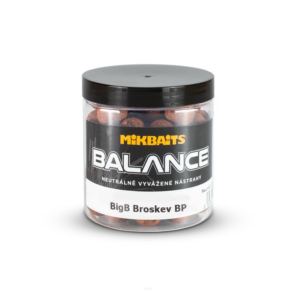 Kulki zbalansowane MikBaits BiG boilies Balance 250ml - BigB Brzoskwinia-Czarny Pieprz 20mm