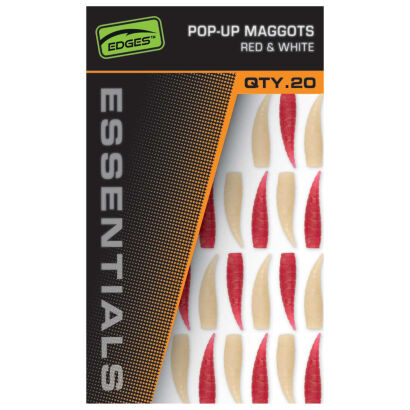 Sztuczne Pływające Robaki Fox Pop Up Maggots x 20 (10 red,10 white