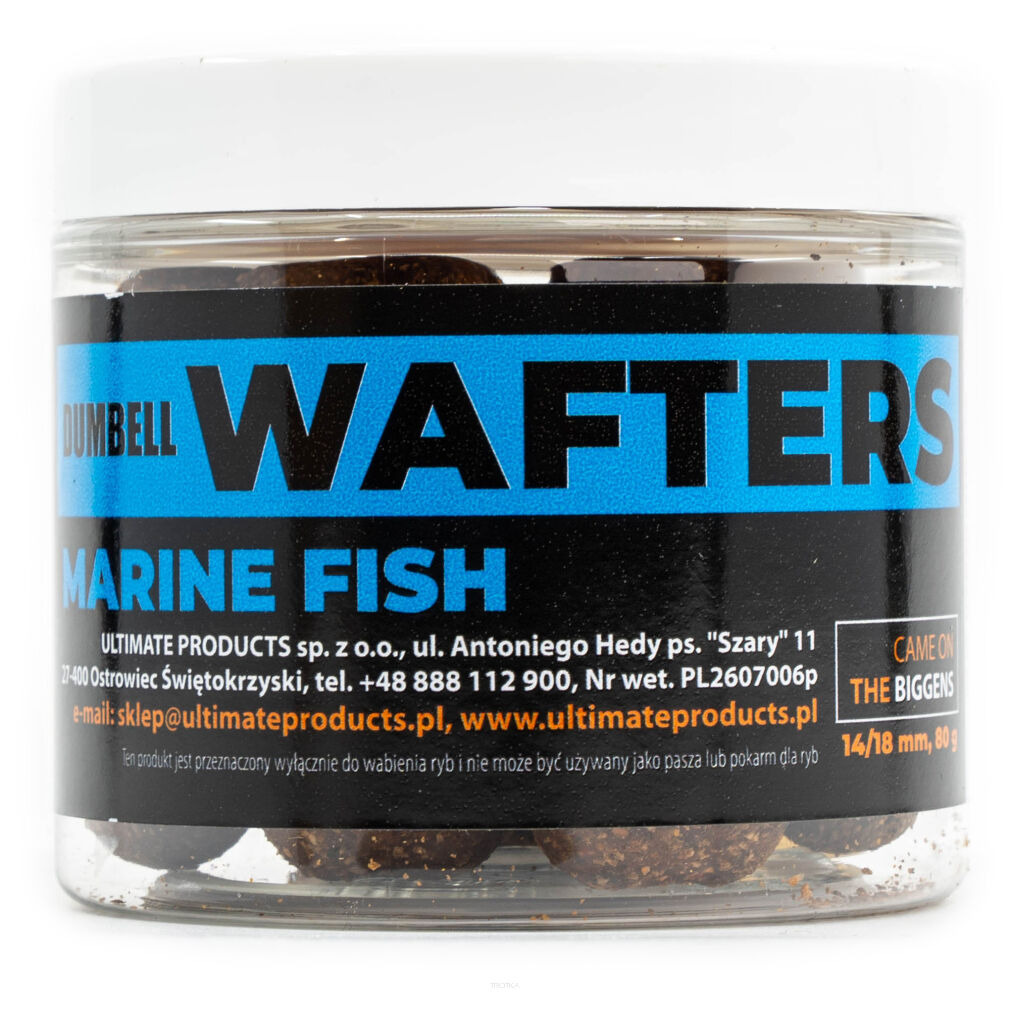 Kulki Ultimate Products Dumbell Wafters Marine Fish 14/16mm