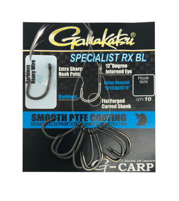 G-Carp haczyki Spec RX Hooks Barbless Grey roz. 8