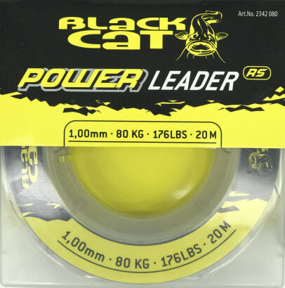 Black Cat Power Leader 1mm 80kg 176lb 20m