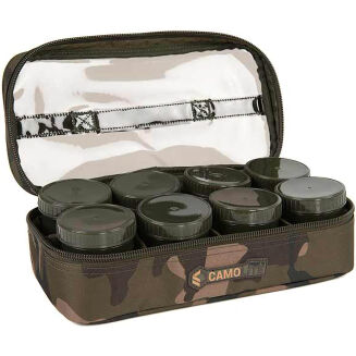 Pokrowiec Z Pojemnikami Fox Camolite 12 Pot Hookbait case - 4