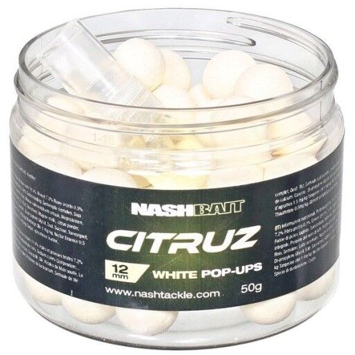 Kulki haczykowe Nash Pop-Ups Citruz - White 15mm 