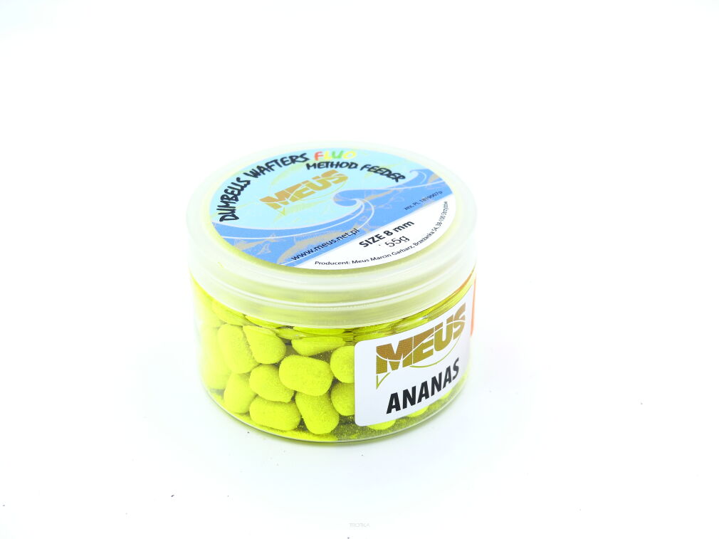 Dumbells Meus Wafters Method Feeder Fluo 8mm - Ananas