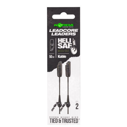 Leadcore Korda Kable Leadcore Leader Heli Safe Weed 50cm