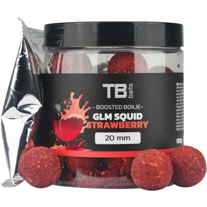 Kulki TB Baits Boosted Squid Strawberry 120g 24mm