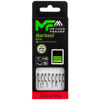 Przypony Mikado Mf Mf14 Z Igłą Hak Z Zadziorem Nr 10 / Żyłka: 0.20mm/10cm