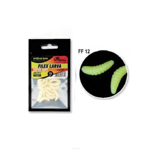 Sztuczne robaki typu larwa Fil Larva FF12 15szt. / żółty 