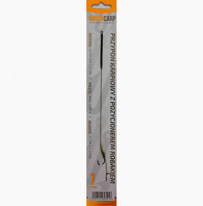 Przypon karpiowy z pozycjonerem Robakiem 6