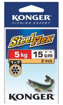 Przypon Konger Steelflex 5kg/30cm 1x7