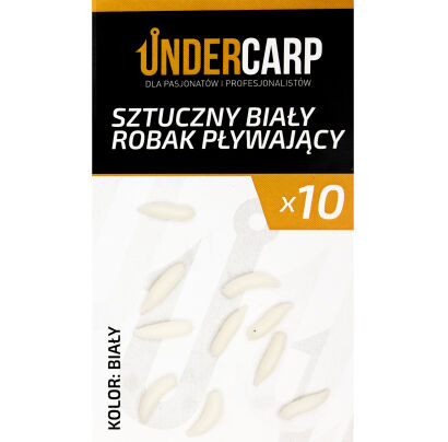 Sztuczny biały robak pływający