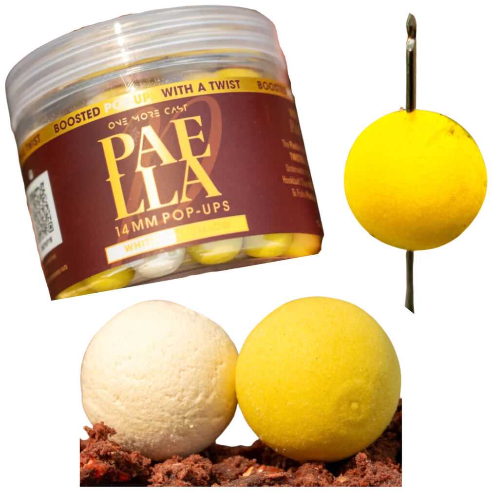 Kulki One More Cast Paella Boosted Fluoro Pop Up White & Yellow 14mm