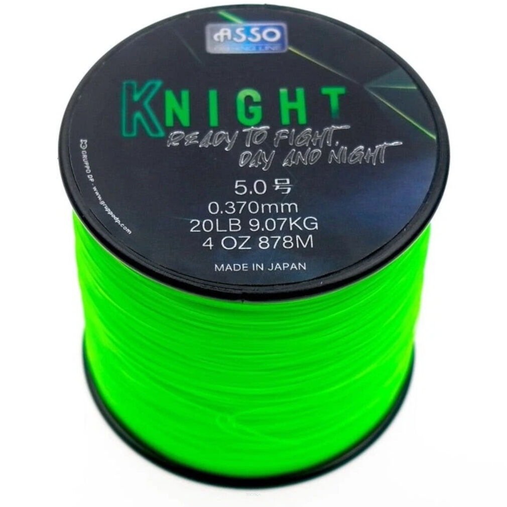 Żyłka Asso Knight St 3.5go Green-61 Fluo 0,310mm 1200m