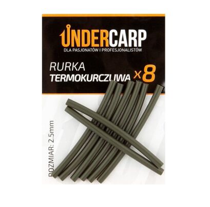 Rurka termokurczliwa Undercarp zielona 2,5mm op.8szt