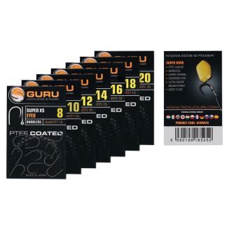 Haczyki Guru Super XS Eyed Barbless - 16 - 3