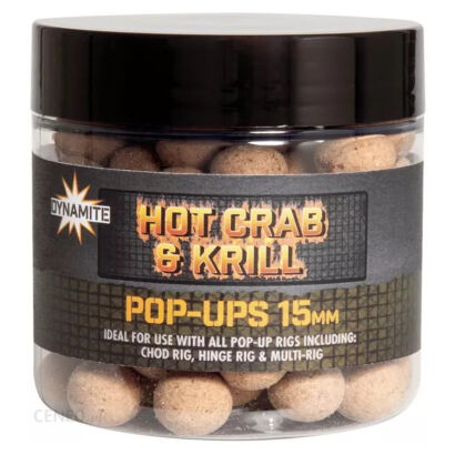 Kulki Dynamite Baits Pop Ups Hot Crab & Krill 15mm