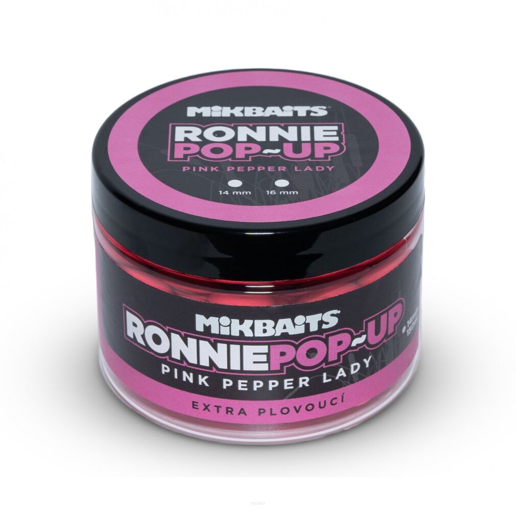 Kulki pływające MikBaits Ronnie pop-up 150ml Pink Pepper Lady 16mm